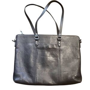 Patricia Nash Heritage Triora Bag Large Tote Leather Black Laptop Business